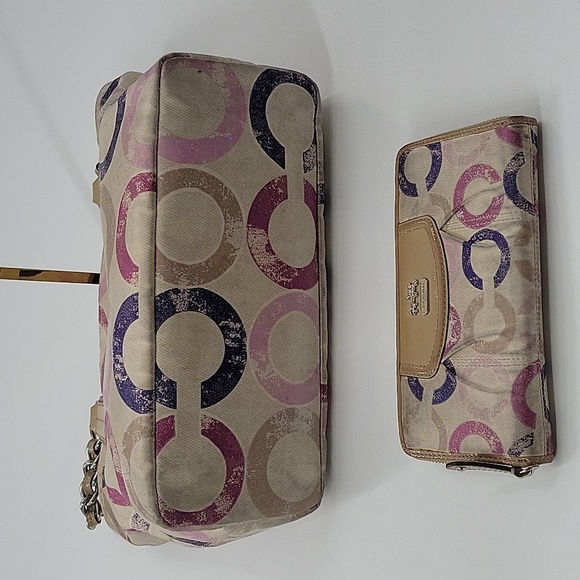 Coach Multicolor Signature Tote and Wallet Set - Picture 5 of 16